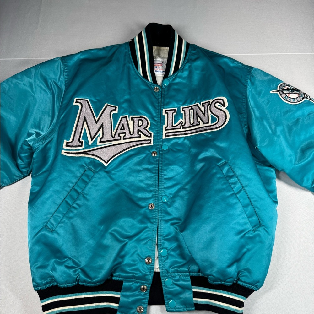 Teal Marlins Bomber Jacket